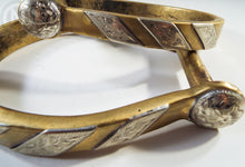 Load image into Gallery viewer, Handmade Silver Mounted  Brass Oxbows
