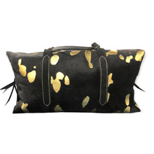 Load image into Gallery viewer, Black Hair-On Large Luggage
